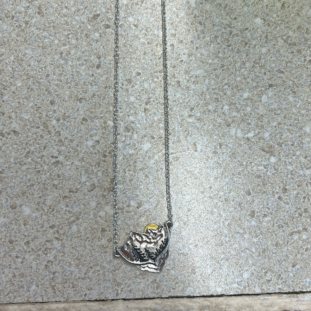 Mountain sunrise necklace